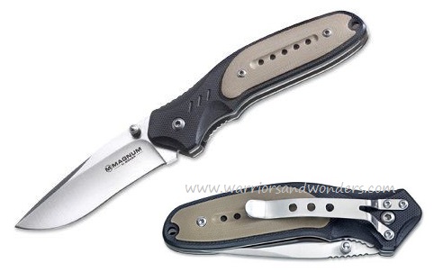 Boker Magnum Ypsilon Folding Knife, 440, G10, 01SC421 - Click Image to Close