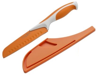 Boker Kitchen Colour Cut Santoku, Apricot Orange w/ Guard, 03CT301 - Click Image to Close