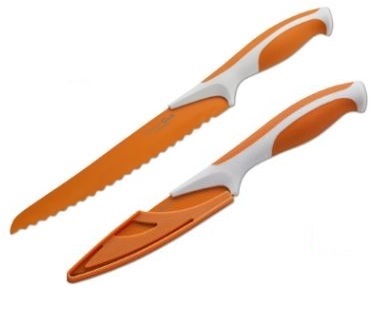 Boker Kitchen Colour Cut Bread Knife, Apricot Orange w/Guard, 03CT303