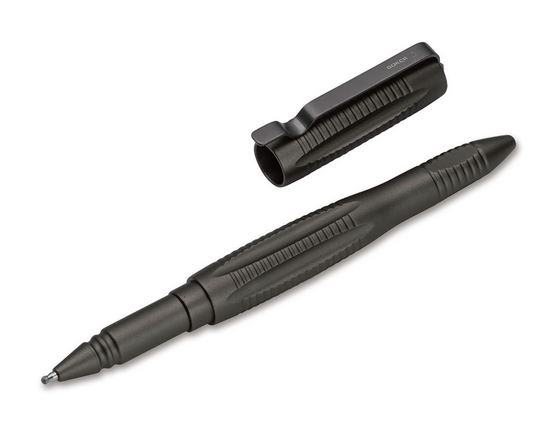 Boker Plus Click-On Tactical Pen, Aluminum Grey, 09BO119
