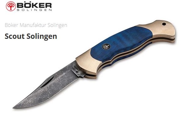 Boker Germany Scout Solingen Folding Knife, C75 Steel, 112099