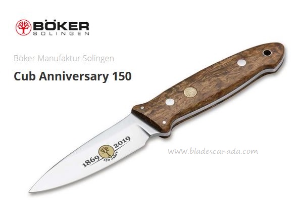 Boker Germany Cub Anniversary 150 Ltd Edition, N690, Wood Handle, 125661 - Click Image to Close