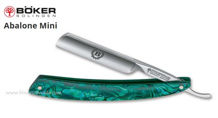 Boker Germany Abalone Mini Straight Razor, O1 Steel, 140558