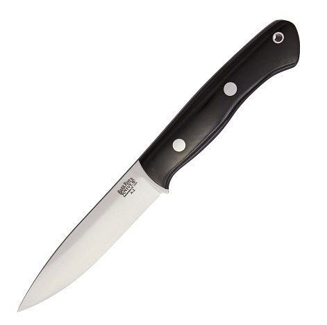 Bark River Aurora Fixed Blade Knife, A-2 Steel, Micarta Black, BA6115MBC