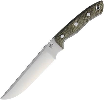 Bark River STS 7.5 Fixed Blade Knife, CPM 154, Micarta Green, BA7857MGC