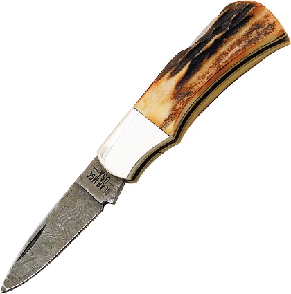 Bear & Son 540D Mini Executive Stag Bone Damascus