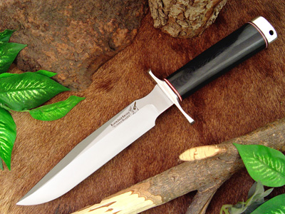 Blackjack Classic Model 7 Fixed Blade Knife, A2, Micarta Black, B7BM