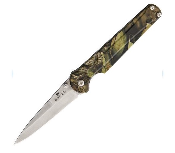 Bear Ops Stiletto Manual S30V Folding Knife, Camo, MC-300-AICO-S