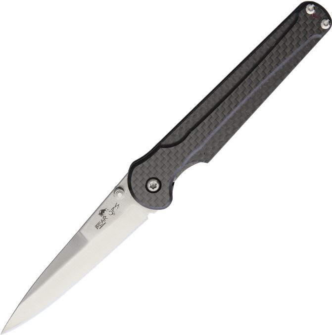 Bear & Son Stiletto Linerlock, S30V, Carbon Fiber, BCMC300CFS