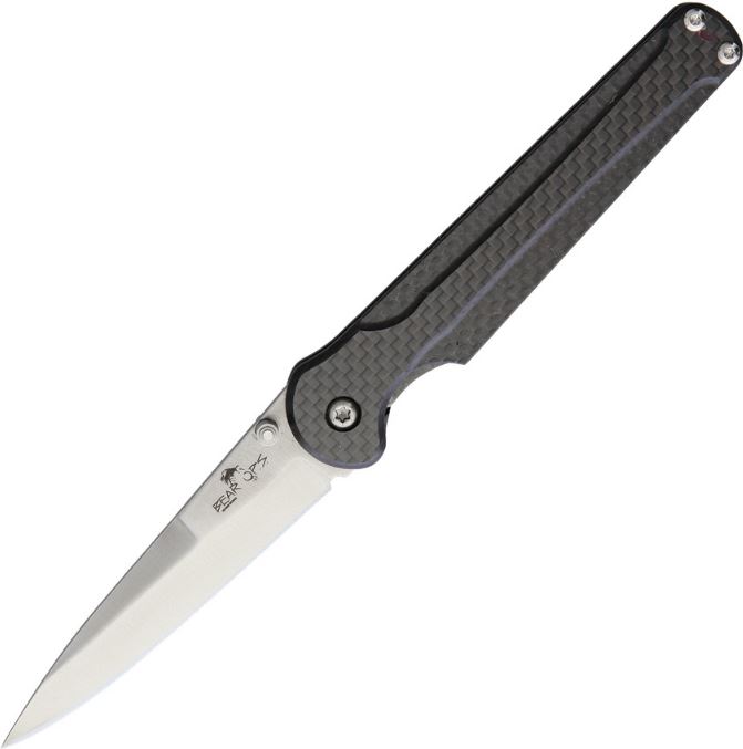 Bear Ops Stiletto Linerlock, S30V, Carbon Fiber, MC-300-CF-S