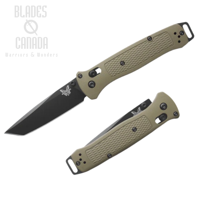 Benchmade Bailout Tanto Folding Knife, S30V Black, Grivory Ranger Green, 537BK-06