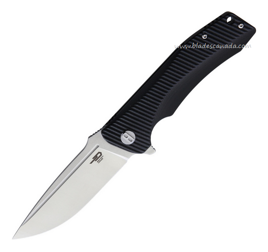 Bestech Mako Flipper Folding Knife, K110 SW/Satin, G10 Black, BG27A Bestech Mako Flipper Folding Knife, K110 SW/Satin, G10 Black, BG27A