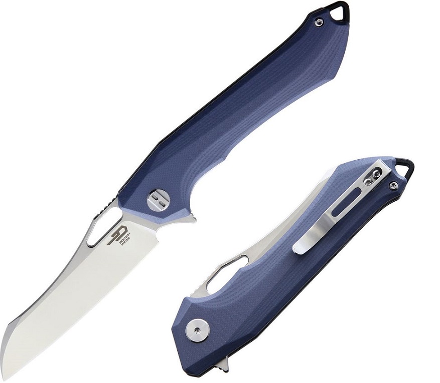 Bestech Platypus Flipper Folding Knife, D2 Two-Tone, G10 Grey, BG28A