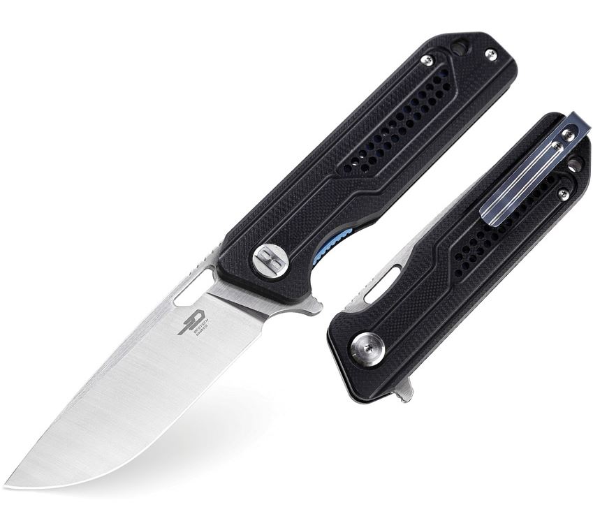 Bestech Circuit Flipper Folding Knife, K110 Steel, G10 Black, BG35A-1 - Click Image to Close