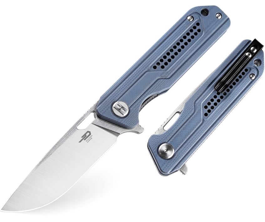 Bestech Circuit Flipper Folding Knife, K110 Steel, G10 Grey, BG35B-1 - Click Image to Close