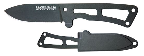 Ka-Bar Becker Remora Gen 2 Fixed Blade Neck Knife, 1095 Cro-Van, Hard Sheath, BK13