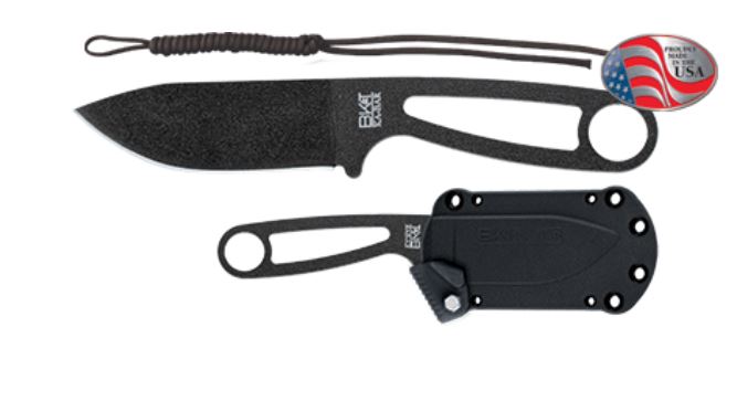 Ka-Bar Esee Eskabar Fixed Blade Knife, 1095 Cro-Van, Hard Sheath, BK14 - Click Image to Close