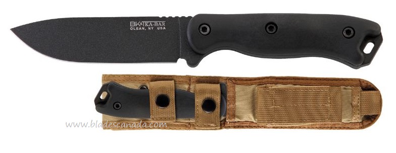 Ka-Bar Becker Short Fixed Blade Knife, 1095 Cro-Van, Polyester Sheath, KaBK16