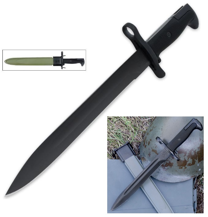 M1 Garand 1943 U.S. Military-Style Bayonet, 15" Overall, BK2343