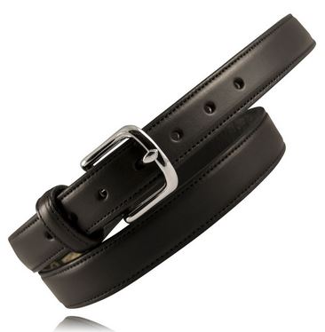 Boston Leather 6425 1.25" Feather Edge Dress Belt [Clearance Size S]