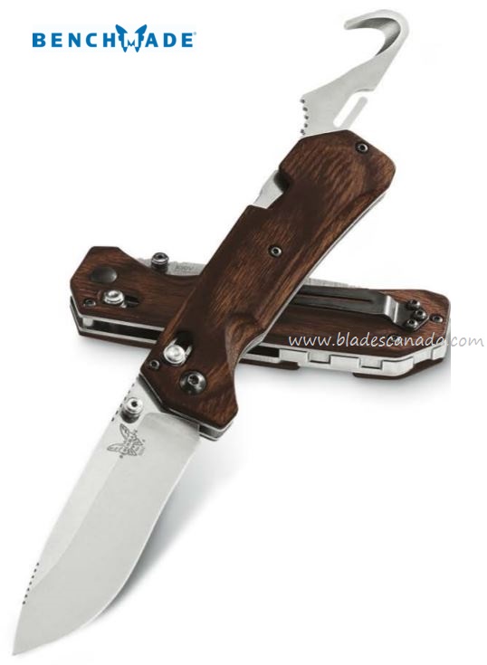 Benchmade Grizzly Creek Folding Knife, S30V, Wood Handle, 15060-2