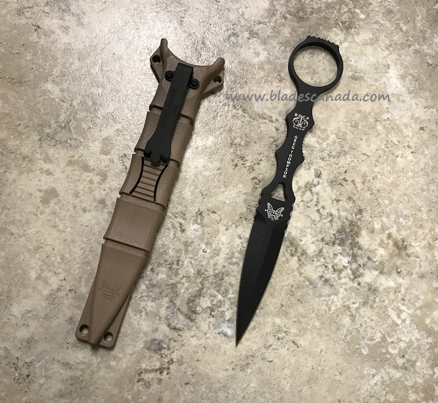 Benchmade SOCP Dagger Fixed Blade Knife, 440C, Sand Sheath, 176BKSN - Click Image to Close
