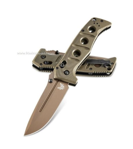 Benchmade Adamas Folding Knife, CPM CruWear FE, G10 OD Green, 275FE-2 - Click Image to Close