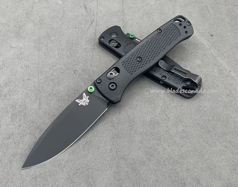 Benchmade Bugout Folding Knife, 20CV, Green Thumbstud & Standoffs, 535CU37 - Click Image to Close