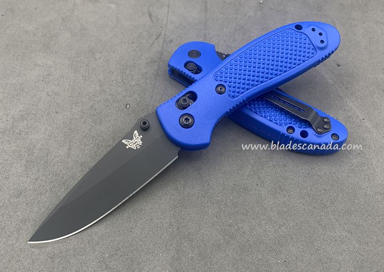 Benchmade Griptilian Pardue Folding Knife, D2 Steel, Royal Blue, 551CU2