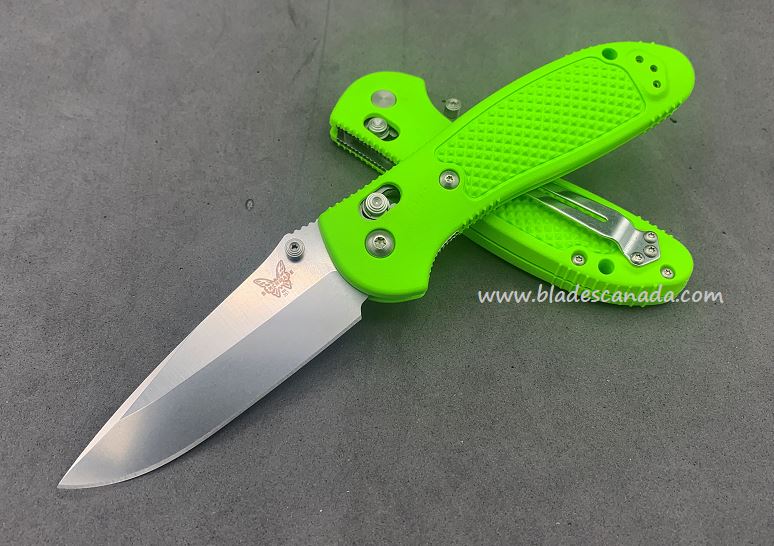 Benchmade Griptilian Pardue Folding Knife, D2 Steel, Neon Green, 551CU3