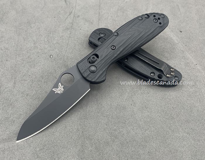 Benchmade Mini Griptilian Pardue Folding Knife, M4 Steel, G10 Black, 555CU6