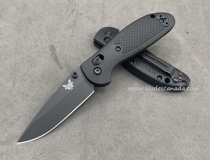 Benchmade Mini Griptilian Pardue Folding Knife, S90V, Black Handle, 556CU13 - Click Image to Close