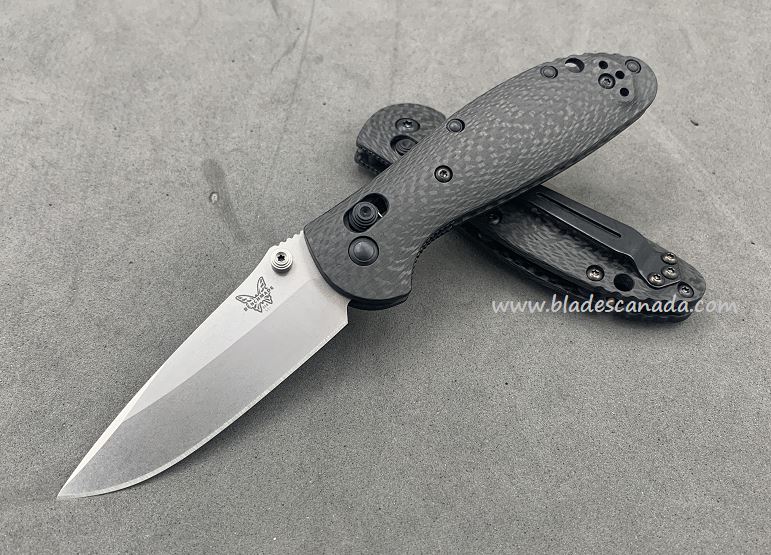 Benchmade Mini Griptilian Pardue Folding Knife, S90V, Carbon Fiber, 556CU14