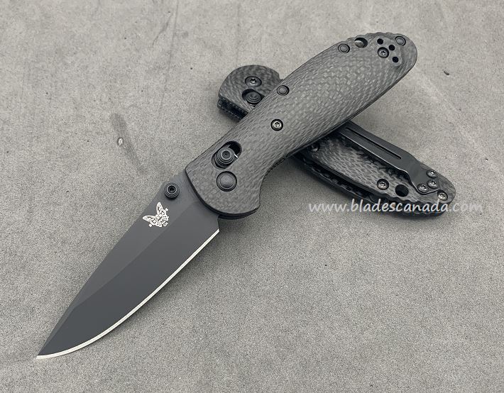 Benchmade Mini Griptilian Pardue Folding Knife, S90V, Carbon Fiber, 556CU15