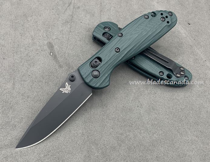 Benchmade Mini Griptilian Pardue Folding Knife, M4 Steel, G10 Forest Green, 556CU8 - Click Image to Close