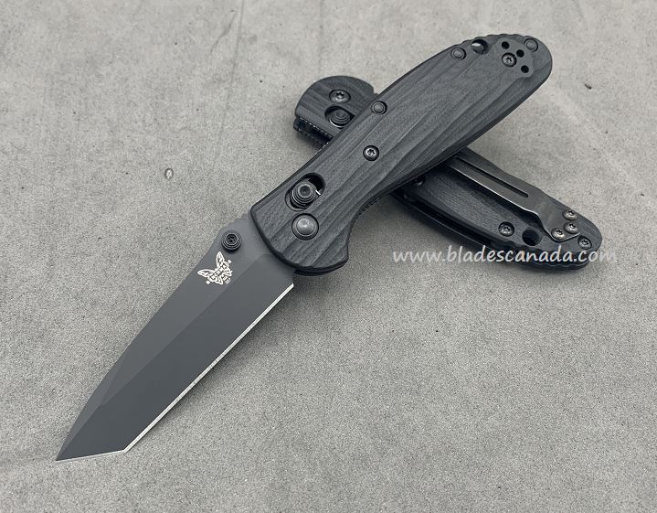 Benchmade Mini Griptilian Pardue Folding Knife, M4 Tanto, G10 Black, 557CU5 - Click Image to Close