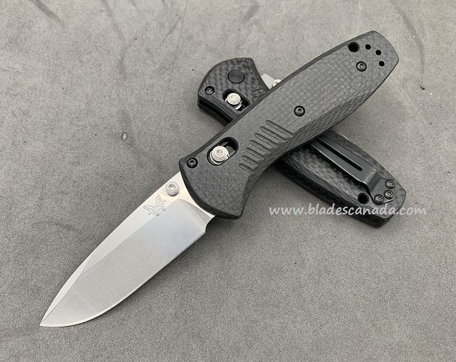 Benchmade Mini Barrage Osborne Customized Folding Knife, S90V, Assisted Opening, Carbon Fiber, 585CU11