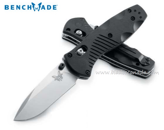 Benchmade Mini Barrage Folding Knife, Assisted Opening, 154CM, Valox Black, 585