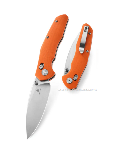Bestechman Ronan Folding Knife, 14C28N Satin, G10 Orange, BMK02C