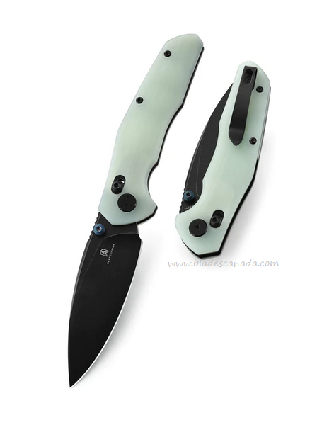 Bestechman Ronan Folding Knife, 14C28N Black Ti SW, G10 Jade, BMK02I
