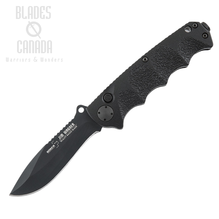 Boker Plus Recurve Folding Knife, 440C, Aluminum, 01BO055