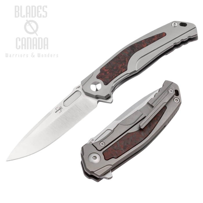 Boker Plus Mini Aphex Flipper Framelock Knife, VG10, Titanium/CF, 01BO197
