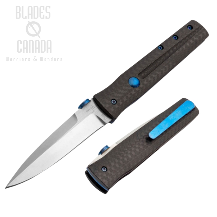 Boker Plus IcePick Dagger Folding Knife, VG10, Carbon Fiber, 01BO199
