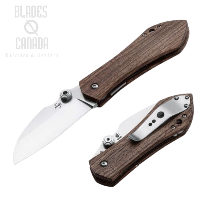 Boker Plus Anso 67 Pro Folding Knife, D2, Zebrawood Handle, 01BO233