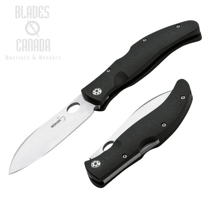 Boker Plus Yokon Folding Knife, 440C, G10 Black, B-01BO251