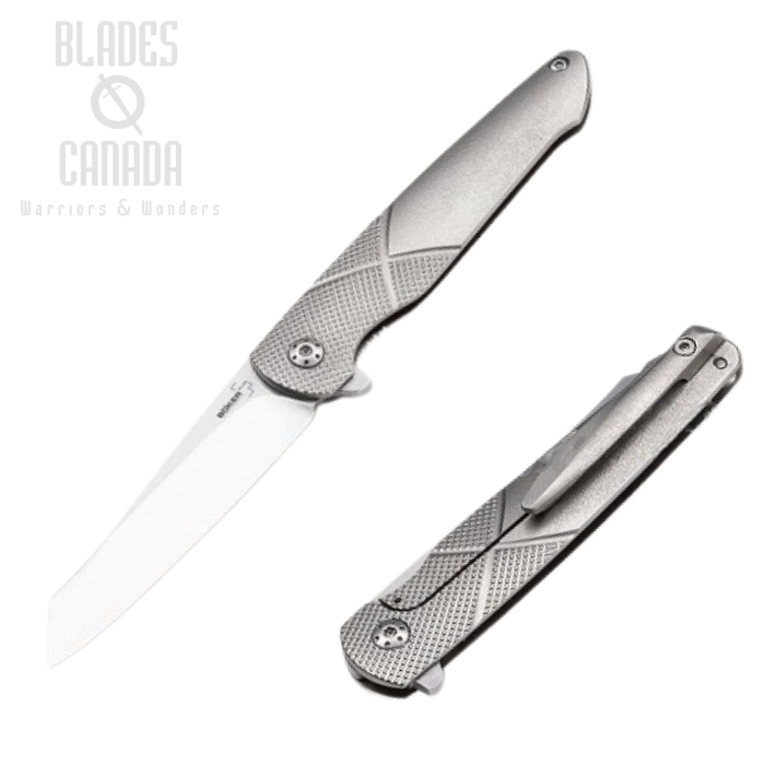 Boker Plus Gent-X Framelock Flipper Knife, 440C, Titanium, 01BO261