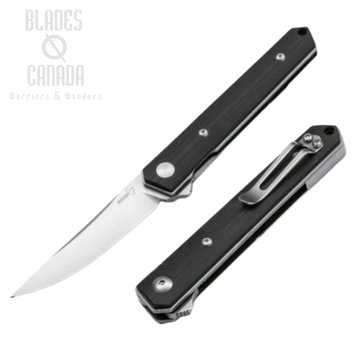 Boker Plus Mini Kwaiken Flipper Folding Knife, D2, G10 Black, 01BO268