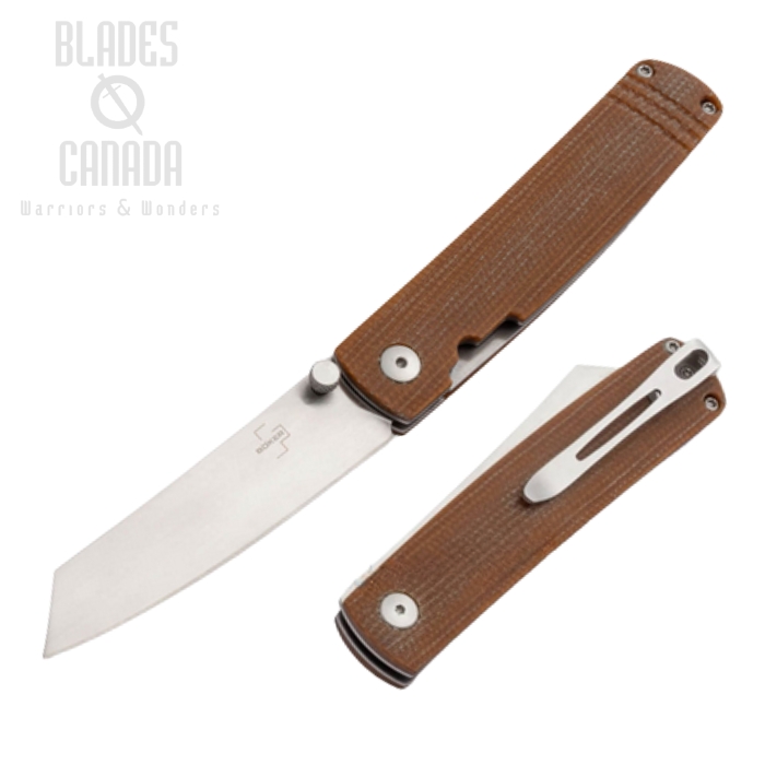 Boker Plus Tenshi Folding Knife, VG10, Micarta, 01BO327