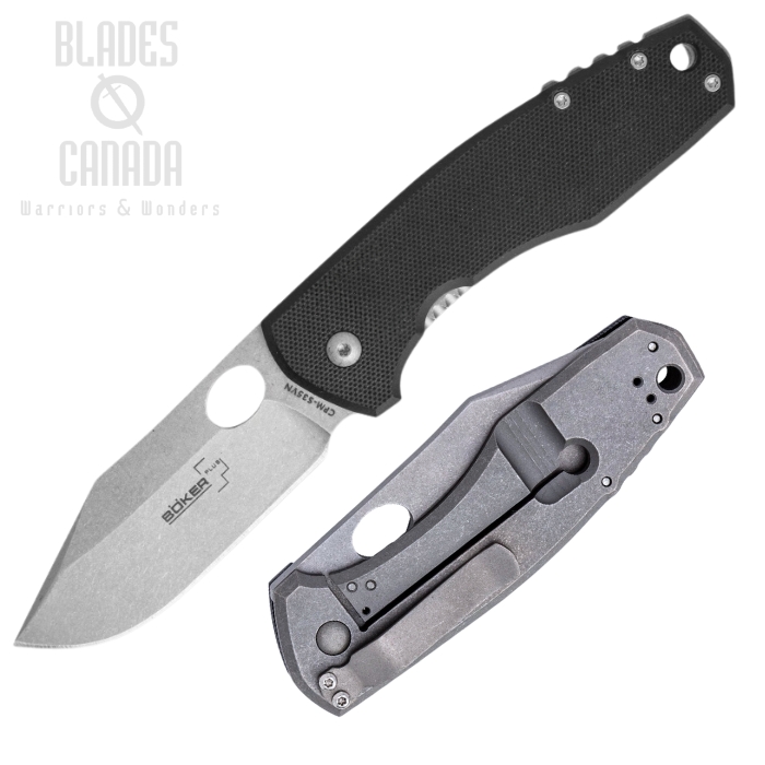 Boker Plus F3 Framelock Folding Knife, CPM S35VN, G10, 01BO342