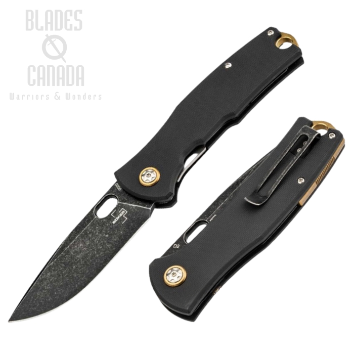 Boker Fieldfolder Folding Knife, D2 Steel, G10 Black, 01BO375